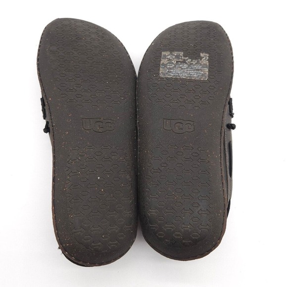 UGG Australia Mens Size 12 Gray Suede Leather Boat‎ Shoes Loafers Flats Slippers